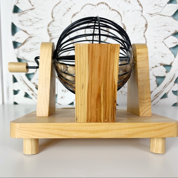 Accents Vintage Bingo Cage With Wooden Balls Poshmark